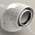 Коаксиальное колено для конденсационных котлов Ø80/125 mm - 90° A36105 / (A31067)