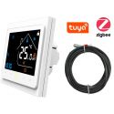 Tervix Pro Line Термостат з WiFi ZigBee управлінням для водяної/електричної теплої підлоги + датчик 3м білий (117131)