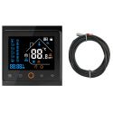 Tervix Pro Line Термостат с WiFi ZigBee управлением для водяного/электрического теплого пола + датчик 3м черный (117130)