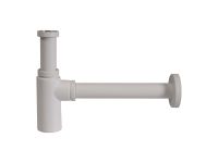 Ghidini SpA Сифон латунный белый BIANCO для умывальника (под автопробку) BRIGITTE Ø32 х 1 1/4" (486114B)