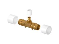 Тройник PE-Xa Q&E редукц. Ø20 x 9,9 x 20 мм вкл. 1 кольцо Ø9,9 + 2 кольца Ø20 Uponor GmbH (1020524)