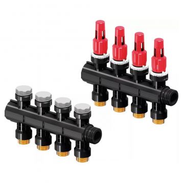 Модульний пластиковий колектор з 4-ма витратомірами Uponor GmbH (1030584)