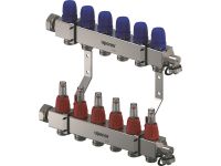 Коллектор (нержавейка кв. профиль) с расходомерами Vario C FM Ø1 нг x 7 х 3/4" Uponor GmbH (1133475)