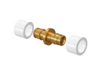 Соединитель PE-Xa Q&E с двумя кольцами PE-X для труб Ø17 x 17 мм Uponor GmbH (1058661)