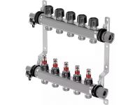 / 1013055 Коллектор (нержавейка) с расходомерами Smart S Ø1 НГ x 6 х 3/4" Uponor GmbH (1086542)