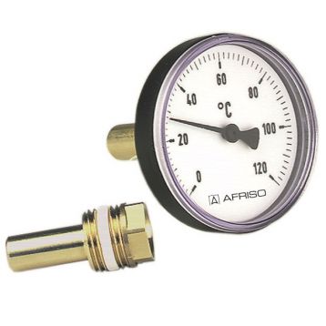 Термометр AFRISO пластиковый BiTh 63/45 0-120С 1/2" Фронтальный (63704)