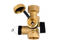 Клапан для підключення розширювальних баків AFRISO 3/4"х3/4" з краном 3/4" KFE (77949)