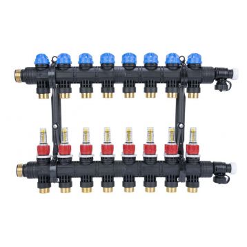 Колектор AFRISO ProCalida EF1 K 8 контурів, G1", 0,2-1,6 л/хв (81268)