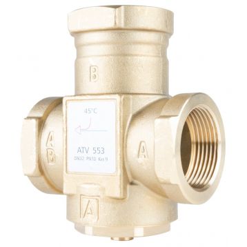 Термічний клапан AFRISO ATV 553, DN32, Rp 11/4" 45C Kvs 12 м3/г (1655310)