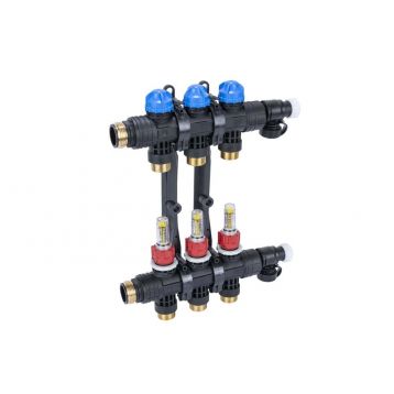 Колектор AFRISO ProCalida EF1 K 3 контури, G1", 0,2-1,6 л/хв (81263)