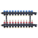 Колектор AFRISO ProCalida EF1 K 11 контурів, G1", 0,2-1,6 л/хв (81271)