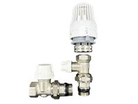 Комплект для підключення радіатора з термоголовкою (кутовий) Tervix Pro Line Radiator Set 2 (371212)