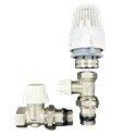 Комплект для подключения радиатора с термоголовкой (угловой) Tervix Pro Line Radiator Set 2 (371212)