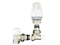 Комплект для підключення радіатора з термоголовкою (прямий) Tervix Pro Line Radiator Set 1 (371112)