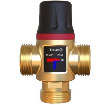 Термостатичний змішувальний клапан Tervix Pro Line TMV, G1" діапазон темп. 30-70C, Kvs 2,5 (312234)