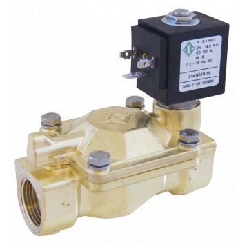 Клапан електромагн. 21W4ZB250 НВ, 1", Тмакс. 90С, Рвх-Рвих0,2-16ат, 220В (21W4ZB250)