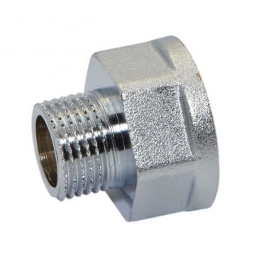 Pattaroni Перехідник (хром) (під ключ) d1/2"M х 3/4"F ЗВ (F272CR005)