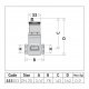 CALEFFI Деаератор DISCAL® d3/4" ВВ 0÷110°C 10 bar (551003)