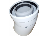 Коаксиальное колено 20 градусов для конденсационного газового котла d60/100 PP-R + FE (TR.6020 С)