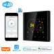 4HEAT AE-740 Терморегулятор для электрического или водяного теплого пола WiFi Цветной дисплей, Черный (4HT.AE740B.WF)
