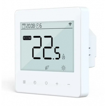 4HEAT Premium HT66 Терморегулятор для электрического или водяного теплого пола WiFi Белый, Сенсорный (4HT.HT66WF.W)
