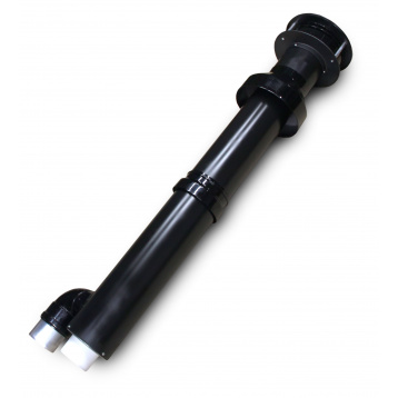 Димохід коаксіальний вітрозахисний для конденсаційних котлів вертикальна d80+d80 - d80/125 (KTCSPPs610N)