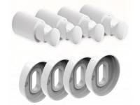 MB Fix 4STN+4SR Комплект кріплення для рушникосушарок БІЛИЙ MB (60224900s)