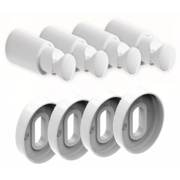 MB Fix 4STN+4SR Комплект кріплення для рушникосушарок БІЛИЙ MB (60224900s)