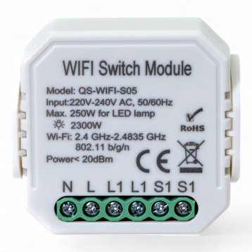 432421 Розумний вимикач Tervix Pro Line WiFi Switch (1 клавіша / розетка)