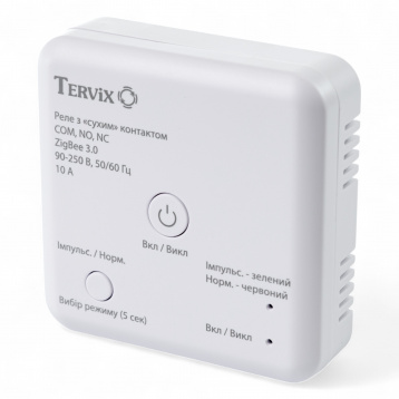 431181 Розумний перемикач Tervix Pro Line ZigBee Dry Contact On/Off (реле з "сухим" контактом)