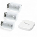 Tervix Pro Line EVA2 (3шт.) + ZigBee Gateway Комплект Радиаторный Термостат термоголовка с беспроводным белый М30х1,5 (228731)