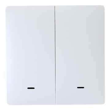 433021 Розумна клавішна кнопка-вимикач Tervix Pro Line ZigBee Push Button (2 клавіші), на батар.