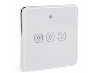 438031 Розумна сенсорна кнопка-вимикач Tervix Pro Line ZigBee Touch Switch (3 клавіші), на батар.