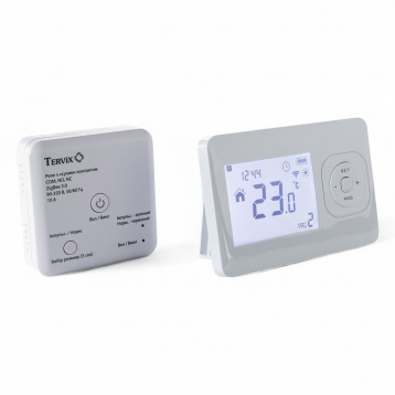 493061 Комплект бездротового управл. опаленням ZigBee: термостат бездротовий + реле (сухий контакт)