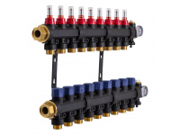 503209 Колектор пластиковий на 9 контурів з витратомірами Tervix Pro Line