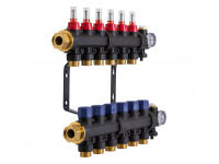 503206 Колектор пластиковий на 6 контурів з витратомірами Tervix Pro Line