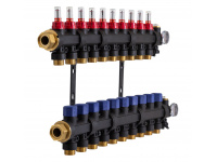 503210 Колектор пластиковий на 10 контурів з витратомірами Tervix Pro Line