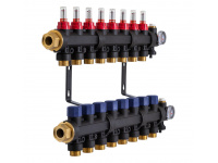 503208 Колектор пластиковий на 8 контурів з витратомірами Tervix Pro Line