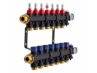 503207 Колектор пластиковий на 7 контурів з витратомірами Tervix Pro Line