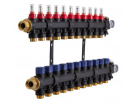 503211 Колектор пластиковий на 11 контурів з витратомірами Tervix Pro Line