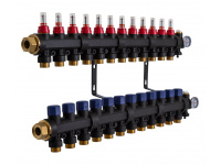 503212 Колектор пластиковий на 12 контурів з витратомірами Tervix Pro Line