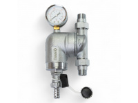 366012 Фільтр поворотний самопромивний з манометром 1/2", латунь, Tervix Pro Line WD