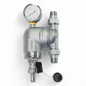 Фильтр поворотный самопромывной с манометром 1/2", латунь, Tervix Pro Line WD (366012)