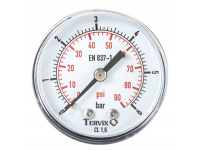 355612 манометр Tervix Pro Line 63 0-6 бар 1/4" акс.