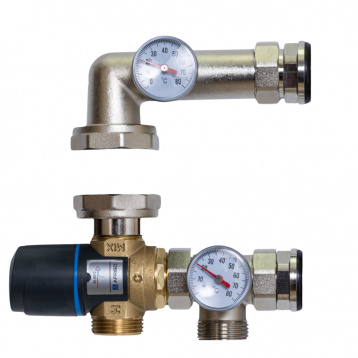 521411 Змішувальний вузол 1" для теплої підлоги Tervix Mixset з термост. клапаном ATM561 без насосу