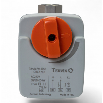 201166 2-ходовий кульовий клапан н/в 2" DN50 з електроприводом Tervix Pro Line ORC2