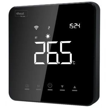 4HEAT терморегулятор теплої підлоги Чорний Сенсорний (4HT.AE3DB)