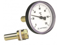 63714 термометр пластиковий BiTh 63/150 0-120С 1/2" акс.