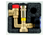 KSG mini группа безопасности котла с изоляцией, присоедин.внутр.1", предохранительный клапан AFRISO 3 бар, 50кВт (77350, 77623)