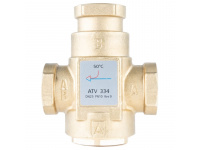 Термический клапан AFRISO ATV 334, DN25, Rp 1" Kvs 9, номинальная температура 50C (1633410)